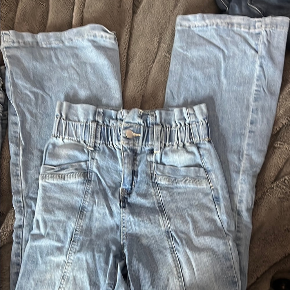 Jealous Tomato Light Blue Flare Jeans